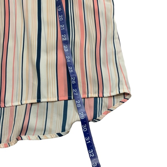 CURE peasant stripe ruffle sleeves v neck top size 2XL !! - Picture 7 of 11